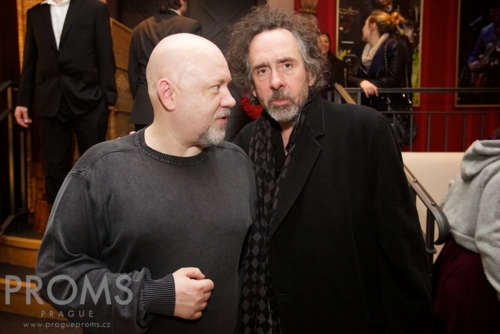 with Tim Burton