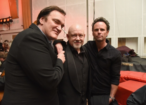 with Quentin Tarantino & Walton Goggins
